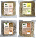 THANJAI NATURAL Millet Noodles 180 Grams X 4 Variities of Homemade Millets Noodles ( FOXTAIL, WHEAT,RAGI, LITTLE MILLLETS ) No Preservatives, No Chemicals, No Artificial Extract Combo (Foxtail noodles 180 g, Wheat Millet nood