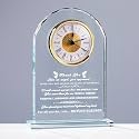 Thank You Gifts for Women Men - Crystal Clock Decor Engraved Presents for Teacher Doctor Nurse Boss Coworker - Inspirational Appreciation Gift Keepsake for Female Male Leader Best Friends Grateful