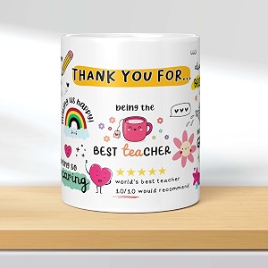 Thank You Teacher Mug Appreciation Mug Daily
