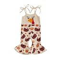 Thanksgiving Baby Girl Outfit Toddler Turkey Romper