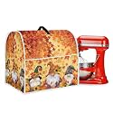 Thanksgiving Day Kitchen Aid Covers for Stand Mixer 4.5-5 qt Gnome Maple Leaf Small Kitchen Appliance Covers Thanksgiving Day Decorations