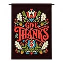 Thanksgiving Garden Flag 12x18 Inch Double Sided