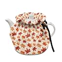 Thanksgiving Maple Leaf Tea Pot Cozies Stain Resistant Thermal Insulation Kitchen Teapot Dust Cover Tea Cosy for Home Kitchen Table Hotel Tea Party Restaurant Decor