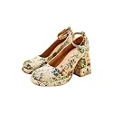 Theater Women Floral Midtop Platform Heel Comfortable