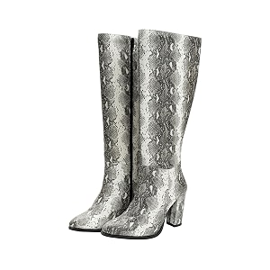 Theater Women Nagini Knee-High Snake Print Boots
