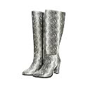 Theater Women Nagini Knee-High Snake Print Boots