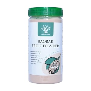 thebrownwoods baobab fruit powder250 gm pack of 10  100 organic  immune and digestive health  vegan amp no preservatives  best for the gut  natural energy fuel  source of potassium magnesium iron calcium