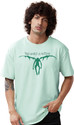 Thecrazymonk Printed Men Round Neck Green T-Shirt