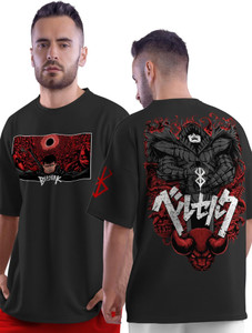 Thecrazymonk Printed Typography Men Round Neck Black