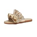 THEE BRON Girls Cute Slip-On Slippers Stylish Sandals for Toddlers &amp; Kids