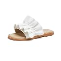 THEE BRON Girls Cute Slip-On Slippers Stylish Sandals for Toddlers &amp; Kids