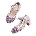 THEE BRON Girls Low Heel Dress Shoes Mary Jane Party Wedding Flower Girl Pumps