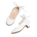THEE BRON Girls Low Heel Dress Shoes Mary Jane Party Wedding Flower Girl Pumps