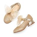 THEE BRON Girls Low Heel Dress Shoes Mary Jane Party Wedding Flower Girl Pumps