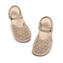 THEE BRON Toddler Floral Cutout Closed Toe Sandals for Girls Breathable Summer Shoes