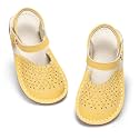 THEE BRON Toddler Floral Cutout Closed Toe Sandals for Girls Breathable Summer Shoes