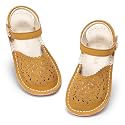 THEE BRON Toddler Floral Cutout Closed Toe Sandals for Girls Breathable Summer Shoes