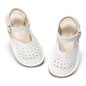 THEE BRON Toddler Floral Cutout Closed Toe Sandals for Girls Breathable Summer Shoes