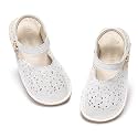 THEE BRON Toddler Floral Cutout Closed Toe Sandals for Girls Breathable Summer Shoes