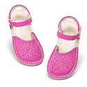 THEE BRON Toddler Floral Cutout Closed Toe Sandals for Girls Breathable Summer Shoes