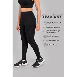 High Waisted Leggings for Women with Side