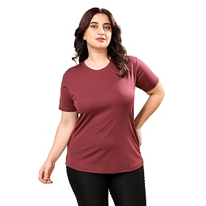 womens activewear t-shirt  quick dry fabric for gym workout running and all day comfort