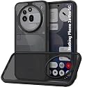 TheGiftKart Hybrid Shockproof Back Cover Case for Nothing Phone 3a Pro 5G | Hard Back Cover Case for Nothing Phone 3a Pro 5G (PC &amp; TPU, Translucent Smoke Matte Back, Black Sides)