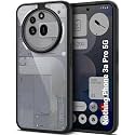 TheGiftKart Hybrid Shockproof Back Cover Case for Nothing Phone 3a Pro 5G | Hard Back Cover Case for Nothing Phone 3a Pro 5G (PC &amp; TPU, Transparent Clear Back, Black Sides)