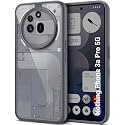 TheGiftKart Hybrid Shockproof Back Cover Case for Nothing Phone 3a Pro 5G | Hard Back Cover Case for Nothing Phone 3a Pro 5G (PC &amp; TPU, Transparent Clear Back, Grey Sides)
