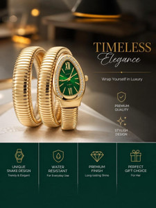 TheHotPickz Snake Coil watch for women