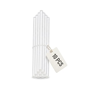 themisto 11mm all purpose transparent hot melt glue sticks for glue gun pack of 10