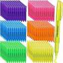 Thenshop 420 Pcs Highlighters Bulk 6 Assorted Colors Chisel Tip Markers