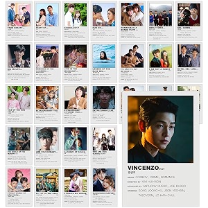thepaper9store k-drama poster pack set of 30  a6 size  premium 300 gsm thick paper  iconic scene amp cast designs  korean drama wall decor  glue dots included