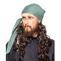 ThePirateDressing Pirate Medieval Renaissance Halloween Costume Linen Triangle Bandana