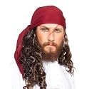 ThePirateDressing Pirate Medieval Renaissance Halloween Costume Linen Triangle Bandana