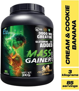 thepureology giant mass gainer weight gainersmass gainers 3 kg cream and cookies banana