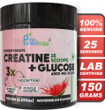 thepureology Monohydrate Creatine + Glucose Pre Workout (150 g, Watermelon)