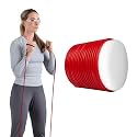 THERABAND Resistance Tubing, Physical Exercise Band, Workout, 100', M, Red