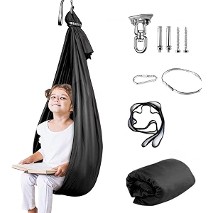 aokitec sensory swing for kids amp adult indoor outdoor cuddle hammock chair