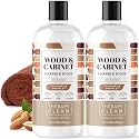 Therapy Wood Cleaner &amp; Polish 16 oz. (2-Pack with Microfiber Cloth) - Wood Cabinet and Table Cleaner - Conditioner - Almond Scent