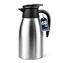 Thermal Coffee Carafe for Keeping Hot – 68OZ Insulated Camping Coffee Pot