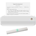 Thermal Printer, Portable Printer Wireless for Travel, Thermal Printer Support A4 Size, Mobile Inkless Printer Compatible