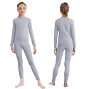Thermal Sets for Girls Boys Long Sleeve Pullover Top with Pants