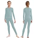 Thermal Sets for Girls Boys Long Sleeve Pullover Top with Pants