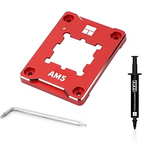 thermalright asf-red am5 cpu holder corrective anti-bending fixing frame am5 full-fit fixed non-marking mounter am5 anti-bending contact frame cpu cooler standard