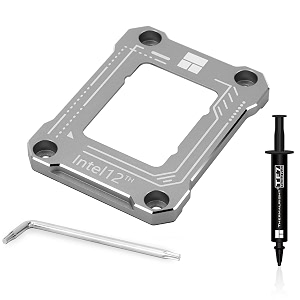 thermalright intel 12th generation lga1700 anti-bending buckle curved pressure platecpu fixing bucklecpu stress bending correction fixer fully fitted and fixed without trace installation gray