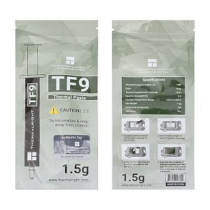 thermalright tf9 thermal paste 14wmk heat sink compound 29g high durability for all heatsinks cpu coolers with tool 29g