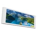 Trofeo Vision LCD White 6.86-inch Full-Color LCD Display (1280x480 Resolution) with a Magnetic Panel Screen, Supporting DIY Dynamic/Static Images Special for CPU Liquid Cooler/Case
