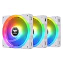 Thermaltake SWAFAN EX 14 RGB PC Cooling Fan White, 500~2000 RPM, Magnetic Connection, Reversable Blades, Controller Included, CL-F162-PL14SW-A, 140mm, 3 Pack