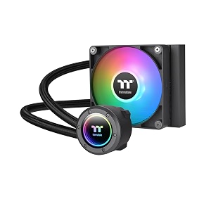 thermaltake th120 argb sync v2 cpu liquid cooleralo liquid coolingfan 120mm1pwm 5002000 rpmmirror waterblockmb argb sync control cl-w360-pl12sw-a  black